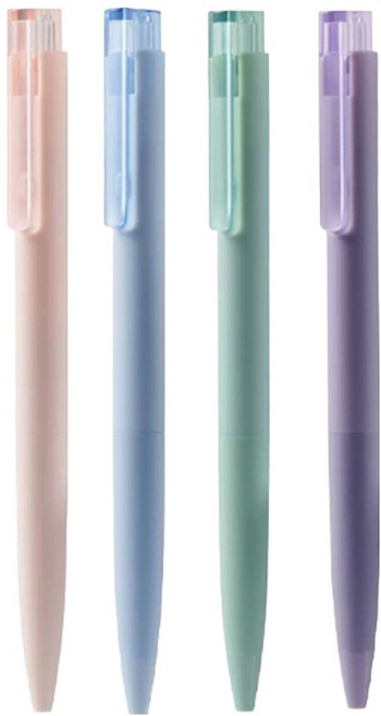 카코 북유럽풍 K7 중성 젤펜 4종 세트 0.5mm, 핑크, 블루, 그린, 퍼플, 1세트