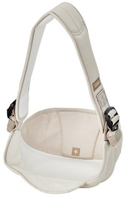 GGUMBI 單肩摺疊式嬰幼兒背帶, 米色