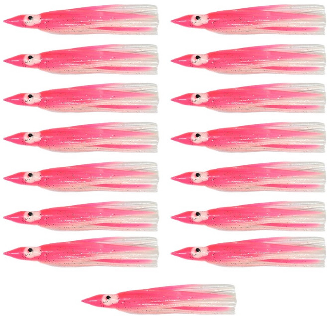 즐낚 야광 꼴뚜기웜 10cm, 핑크야광, 15개, 3.7g