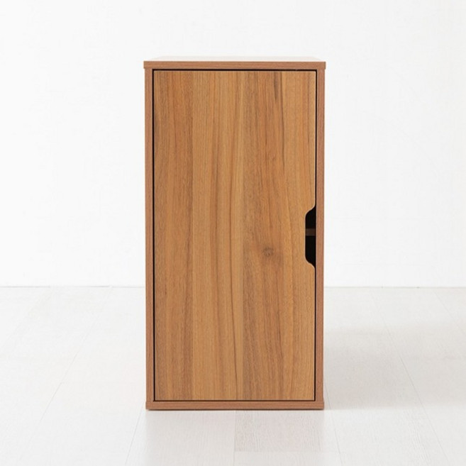 마켓비 OLAF 캐비넷 KS1014STB, 라이트브라운, 2단