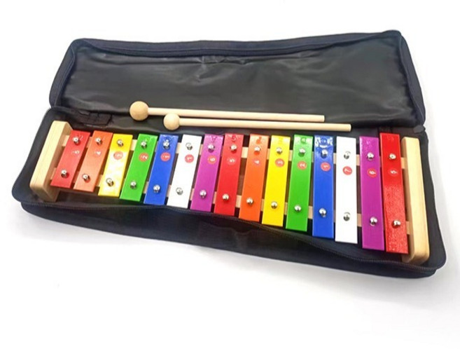 All is You 成人木琴 + 收納袋套裝, 1套, 15音, 混合顏色
