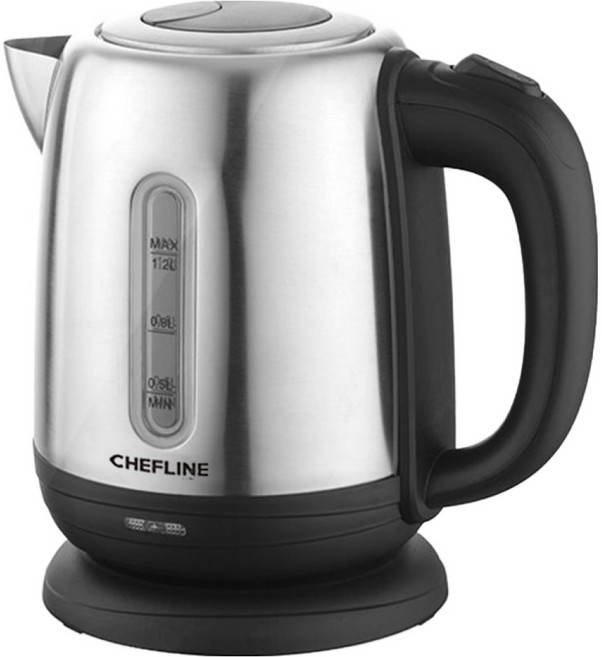 셰프라인 이지 스텐 투명창 자동전원차단 넓은 주입구 전기주전자 1.2L, MCGF-EK405E