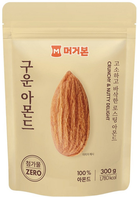 머거본 구운 아몬드, 300g, 1개