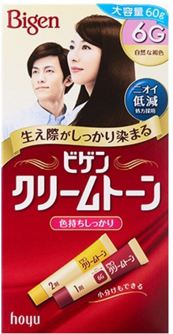 비겐 크림톤 염모제 60g, 6G 자연 갈색, 1개