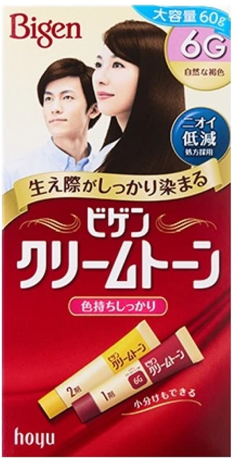 비겐 크림톤 염모제 60g, 6G 자연 갈색, 1개 - 쿠팡