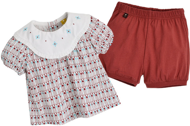 moimoln 兒童玩具短袖上下裝套裝 M242STB66P