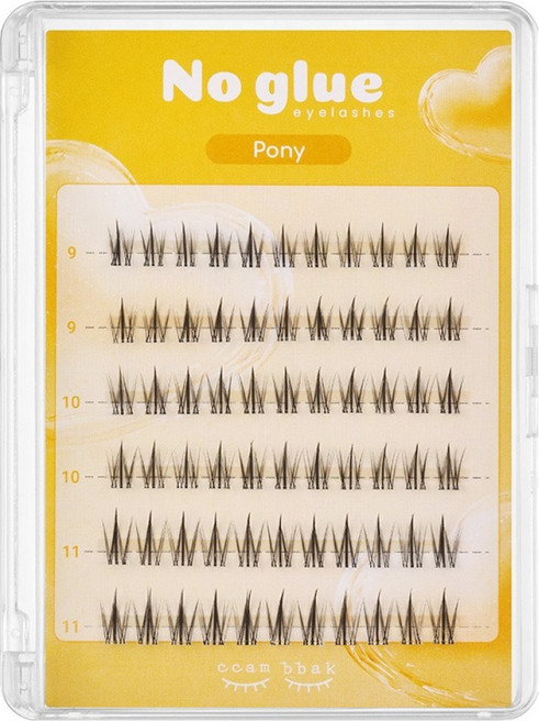 깜빡 노글루 속눈썹, 포니, 1개
