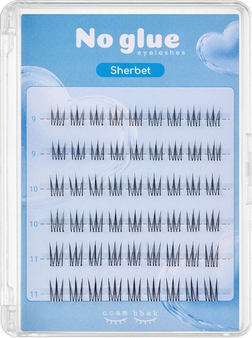 깜빡 노글루 속눈썹, 샤벳, 1개