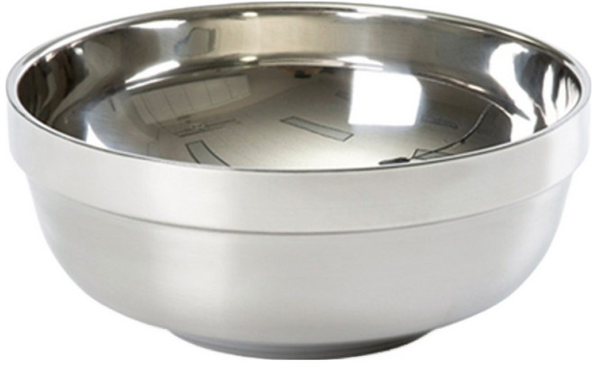 올비아 SUS304 이중 면기 18cm, 실버, 1개