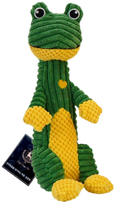 딩동펫 강아지 래디 애니멀 봉제인형, 개구리, 1개