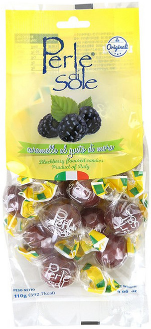 페를레디솔레 블랙베리 사탕, 110g, 1개