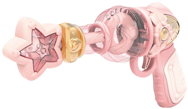 키드존 베티베카 요술봉 마법 매직건 + 건전지 세트, 핑크, 1세트