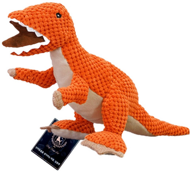 딩동펫 강아지 래디 애니멀 봉제인형, 티라노사우르스, 1개