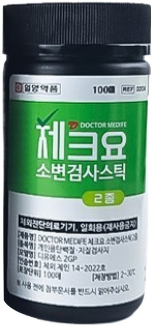 일양약품 체크요 단백뇨 소변검사 스틱 키트 2종, 100매, 1개