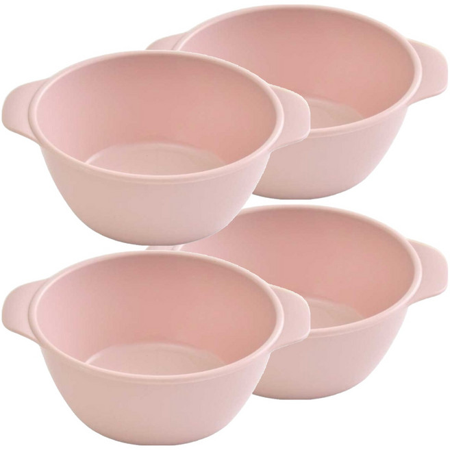 팬톤홈퍼니싱 CMYK 유아용 PP 원형 스낵볼, 인디핑크, 4개