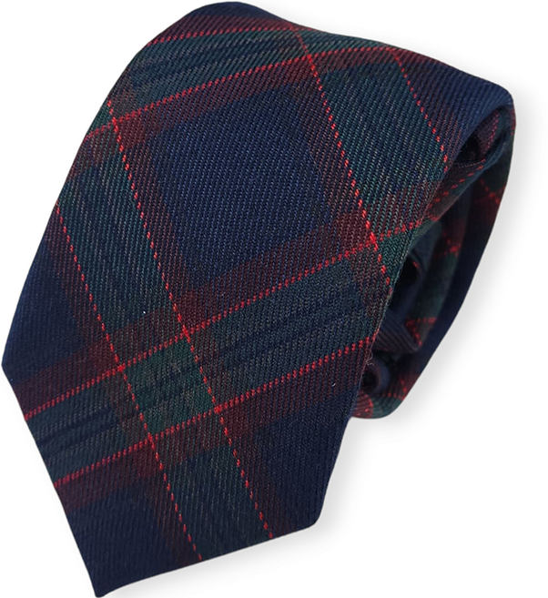 Mscope 學院風格紋自動拉鍊領帶 MN550