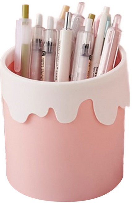 루시마켓 아이스크림 연필꽂이 96 x 103 mm, 핑크, 1개