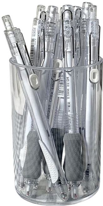 루시마켓 아크릴 연필꽂이 65 x 100 mm, 원형, 3개