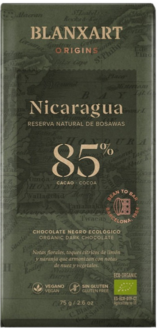 블랑사르트 유기농 다크 빈투바초콜릿, 1개, 75g