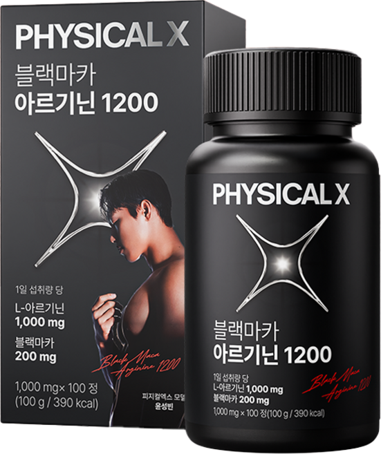 피지컬엑스 블랙마카 아르기닌 1200 100g, 1개, 100정