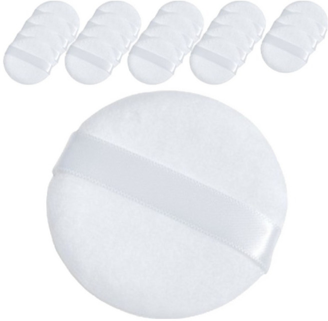 셀프천사 파우더 순면 퍼프 기본형 S, 화이트, 20개