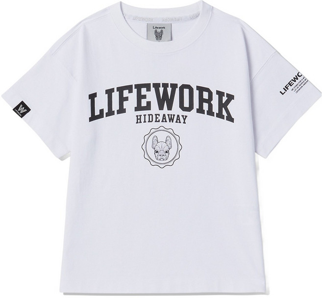 라이프워크 남아용 통기성 유니버시티 반팔 티셔츠