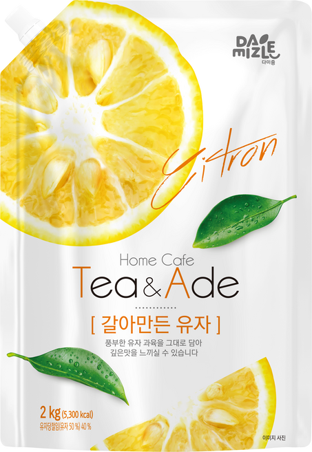 다미즐 갈아만든 유자 액상차, 2kg, 1개