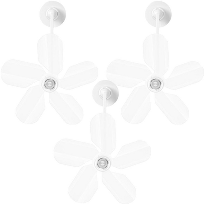 윈드커버 예쁜 벽걸이 에어컨 바람막이 바람개비 투명화이트, 3개