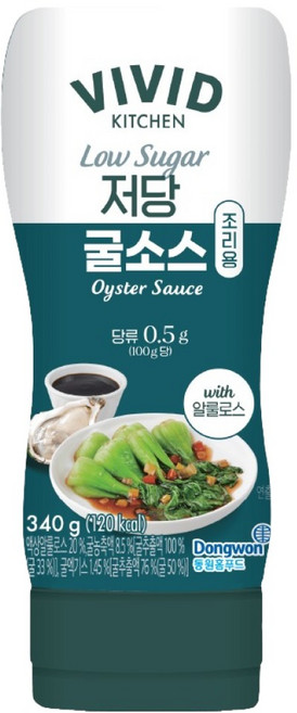 비비드키친 조리용 저당 굴소스, 340g, 1개