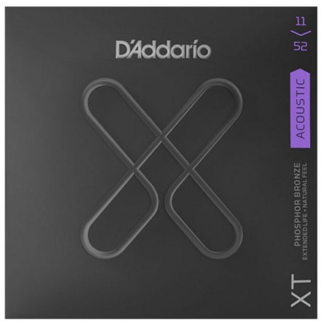 다다리오 431506 심로악기 어쿠스틱 스트링, XTAPB1152, Purple, 1개