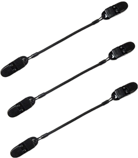 히트페이스 캡 스프링줄, 블랙, 3개