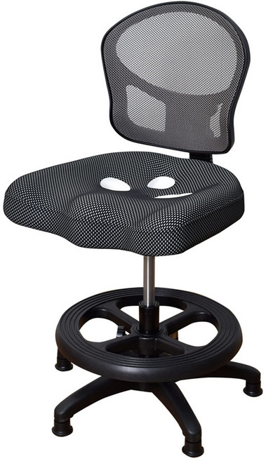 CABLE&HOME'S 凱堡家居 背座可調 三孔挺脊護腰 灰色 學生電腦椅