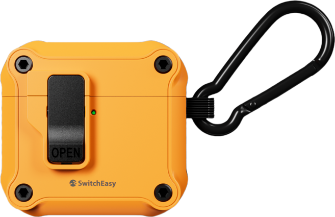 SwitchEasy 魚骨牌 Rugged Shield 耳機保護殼 Airpods 4 適用, 黃色, 1個, 單一商品