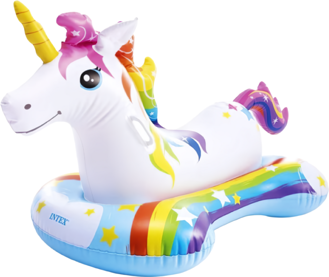 INTEX 獨角獸造型充氣坐騎, 混合顏色, 1個