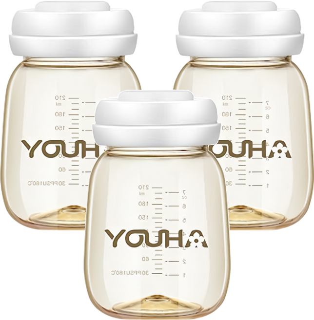 YOUHA 優合 PPSU 寬口儲乳瓶, 1個, 3個