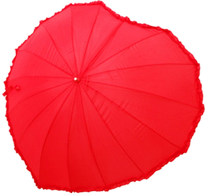 비에이비오 재미있는 우산 FAKE UMBRELLA 프로포즈 하트, 1개