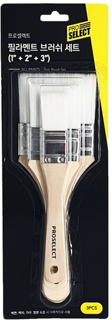PROSELECT 필라멘트 브러쉬 3종 세트, 1세트