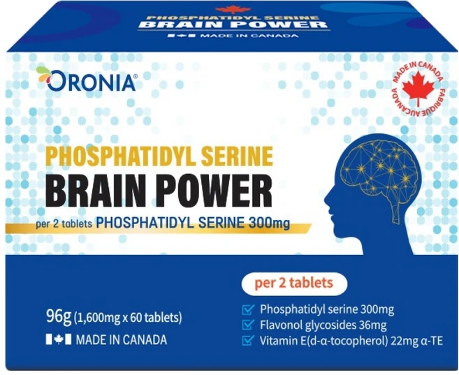 오로니아 포스파티딜세린 브레인파워 96g, 60정, 1개 - 쿠팡