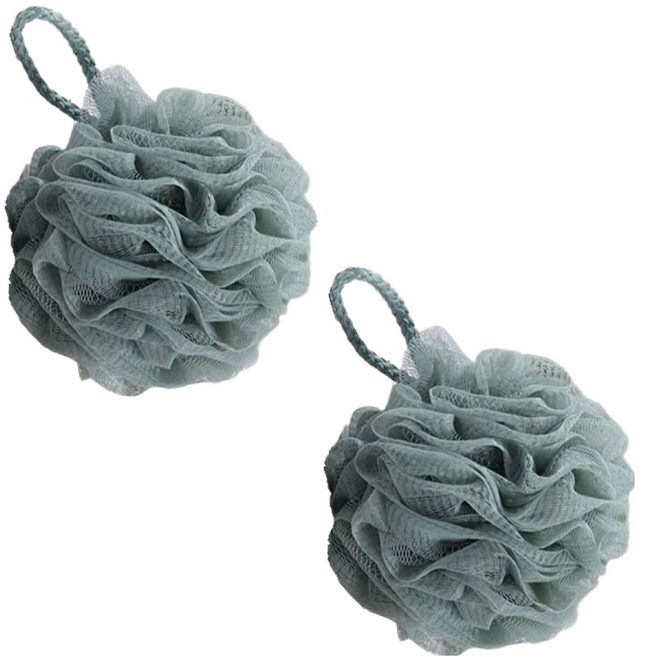 블루무역 버블타올 샤워볼, 그린, 1개입, 2개