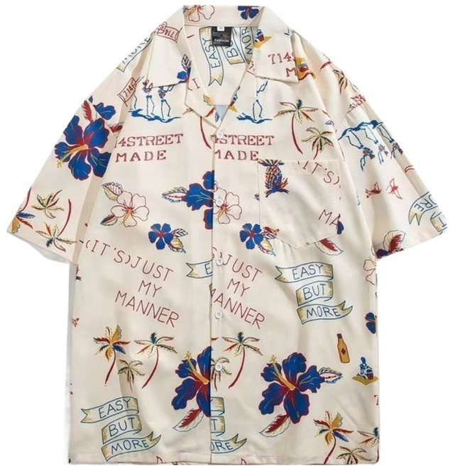 남성용 빅사이즈 하와이안 셔츠 1324