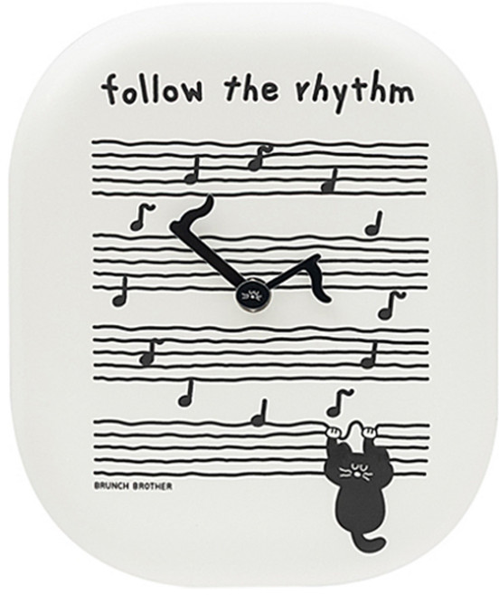 브런치브라더 로마네 Brunch Brother 도자기 벽시계, 모그리 뮤직