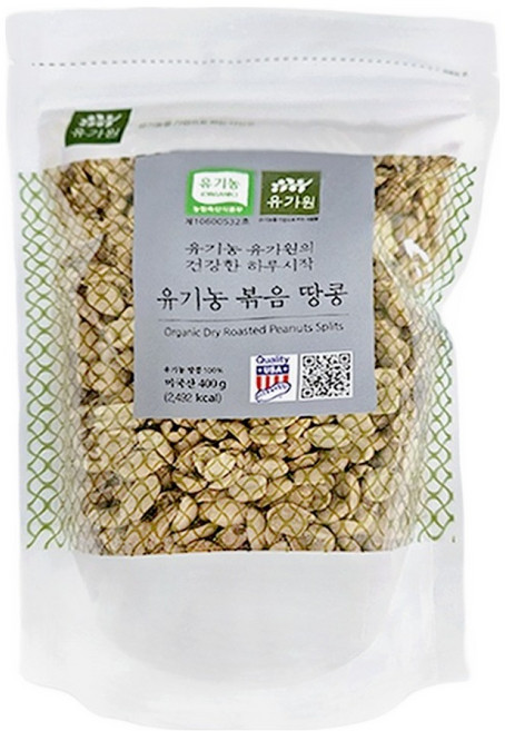 유가원 유기농 볶음 땅콩, 1개, 400g