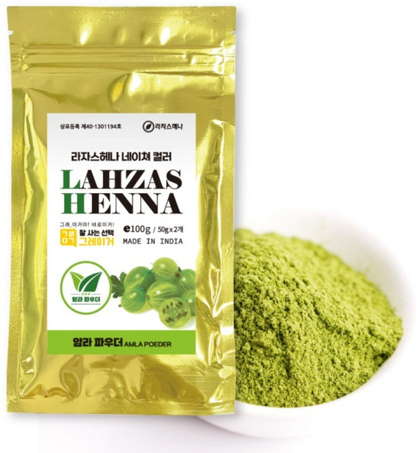 라자스헤나 암라 파우더 보습 헤어팩, 100g, 1개