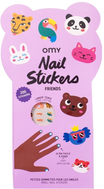 오마이 네일 스티커 프렌즈 200p NAIL04, 혼합색상, 1개