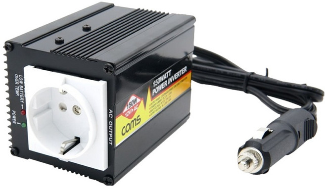 컴스 차량용 150W 인버터 시가잭 충전기 야외 캠핑 12V to AC 콘센트 LP863, 1개