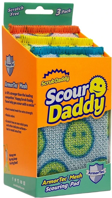 스크럽대디 스코어 대디 수세미 3종 세트, 3개입, 1세트 - 쿠팡