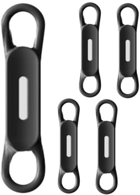 온트리 자석 보드 냉장고 펜홀더, 블랙, 5개