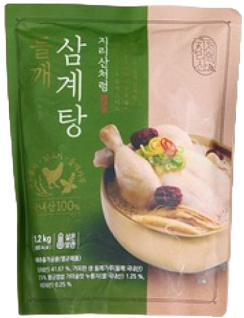 지리산처럼 들깨 삼계탕, 1.2kg, 1개