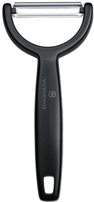 VICTORINOX 瑞士維氏 削皮器 蔬菜切片器 攪拌碗 削皮器 馬鈴薯削皮刀 6.0963.3, 黑色, 1個
