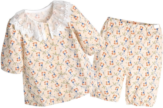 모이몰른 아동용 파노 칠부 상하의 세트 M242NNN43P